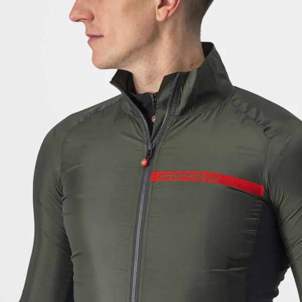 Castelli Squadra Stretch Jacket  MILITARY GREEN/DARK GRAY