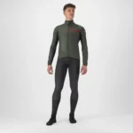 Castelli Squadra Stretch Jacket  MILITARY GREEN/DARK GRAY