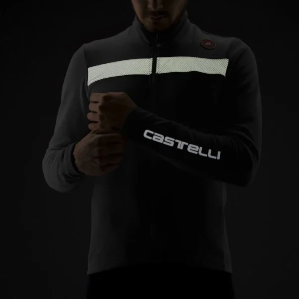 Castelli Puro 3 Jersey Μπλούζα Ποδηλασίας - Light Black / Silver Reflex