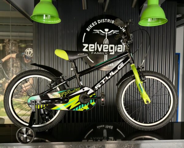 Παιδικό ποδήλατο 18" Style Sporty - Black "n" Green