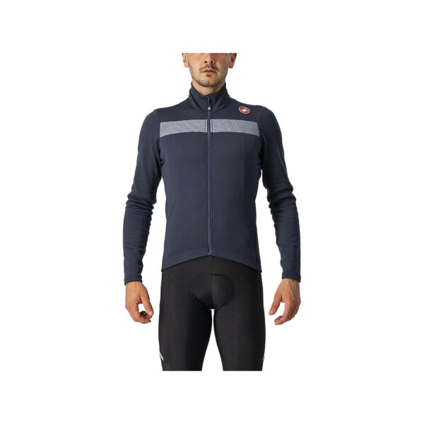 Castelli Puro 3 Jersey Μπλούζα Ποδηλασίας - SAVILE BLUE/SILVER REFLEX
