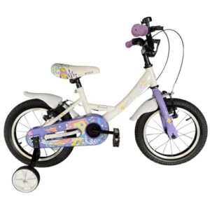 Παιδικό ποδήλατο 14" Style Mermaid V-Brake - White "n" Purple