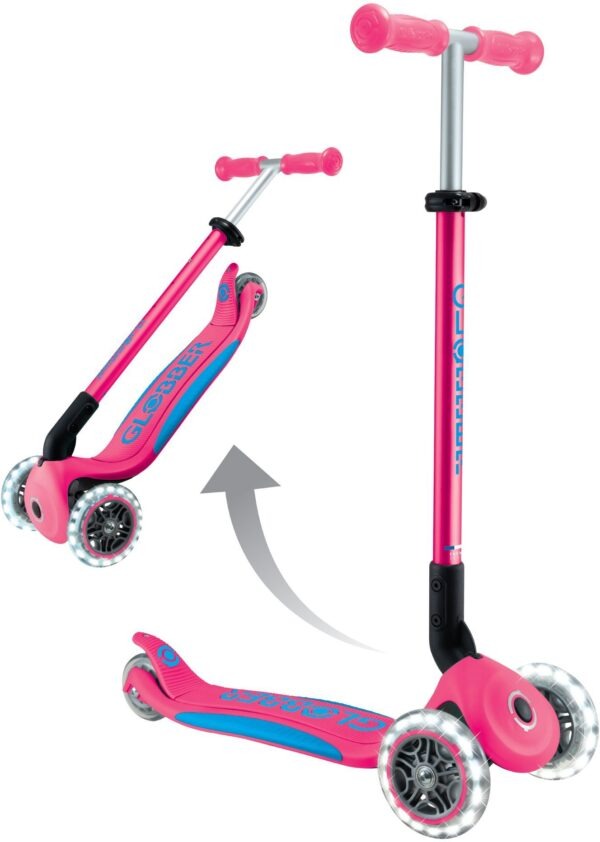Globber Scooter Elite Lights V2 Fuchsia (439-610-3)