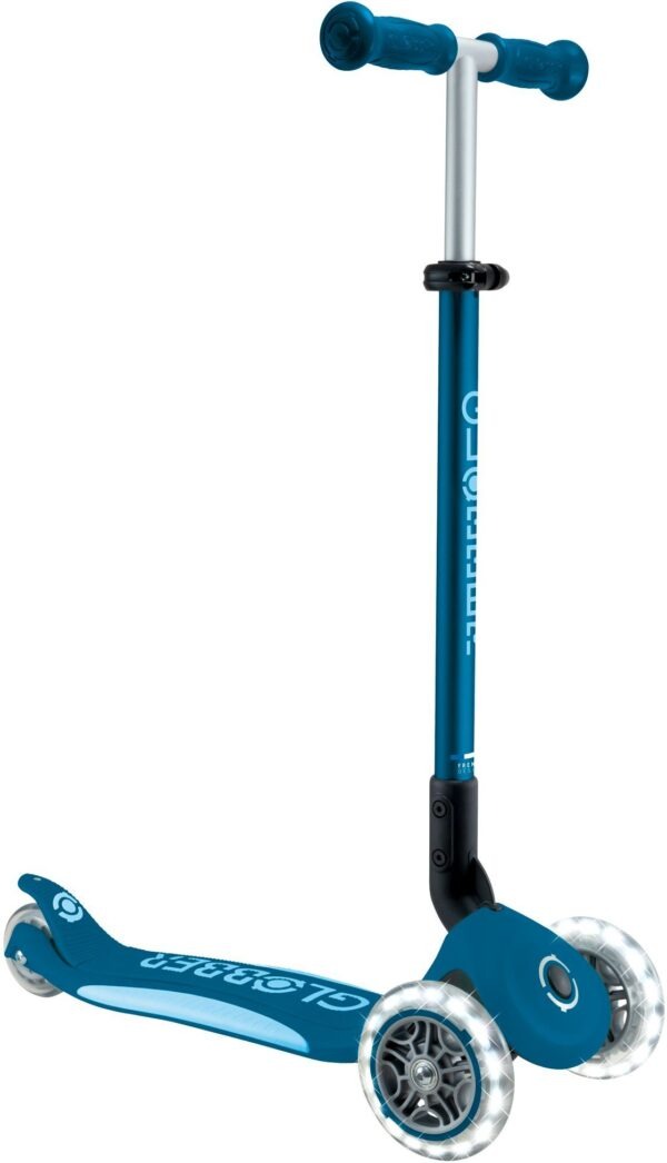 Globber Scooter Elite Lights V2  Petrol Blue (439-601-3
