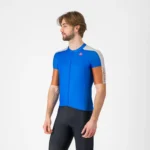Castelli Μπλούζα Ποδηλασίας Entrata 6 Jersey  AZZURRO ITALIA/SILVER GRAY-MOC