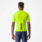 Castelli Μπλούζα Ποδηλασίας Prologo Lite Jersey ELECTRIC LIME/DEEP GREEN
