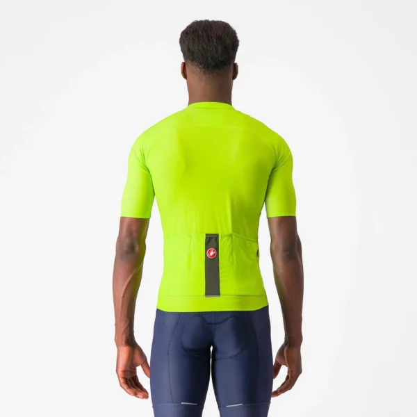Castelli Μπλούζα Ποδηλασίας Prologo Lite Jersey ELECTRIC LIME/DEEP GREEN