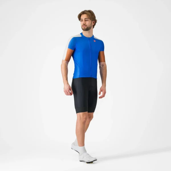 Castelli Μπλούζα Ποδηλασίας Entrata 6 Jersey  AZZURRO ITALIA/SILVER GRAY-MOC