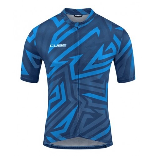Μπλούζα Cube με κοντό μανίκι ATX Jersey Full Zip CMPT S/S - 12379