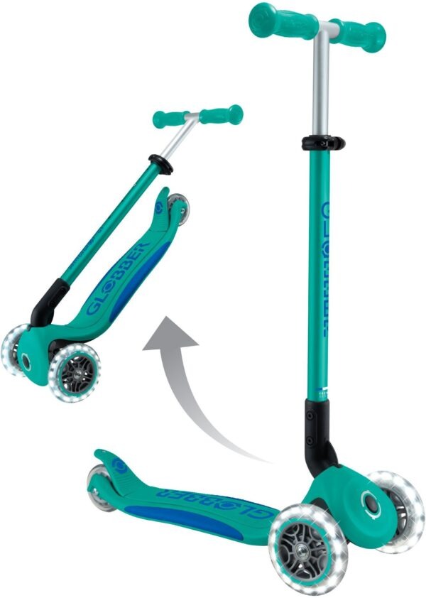 Globber Scooter Elite Lights V2  Petrol Blue Emerald Green (439-607-3)