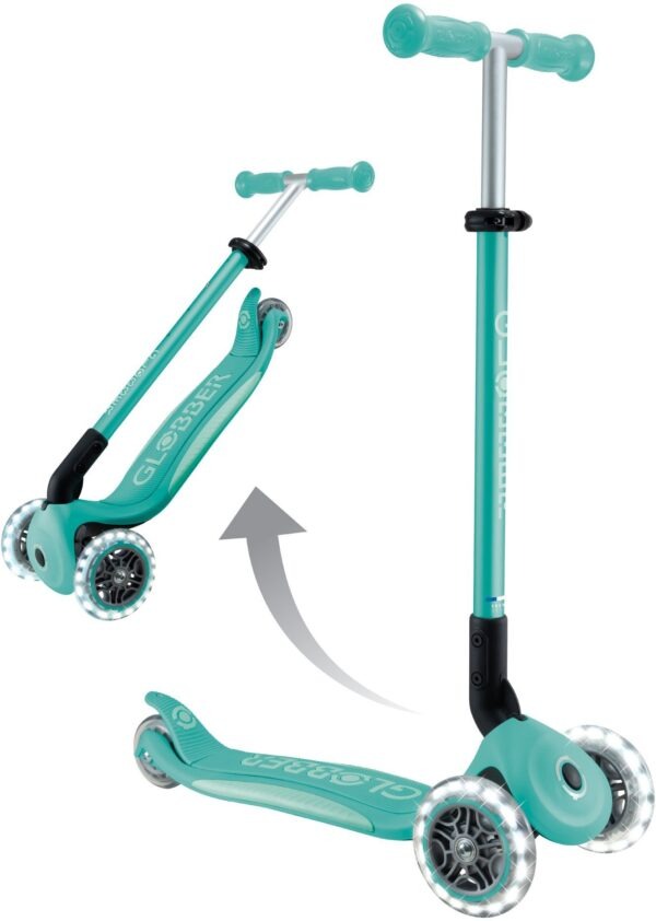 Globber Scooter Elite Lights V2  Petrol Dark Mint (439-706-3)