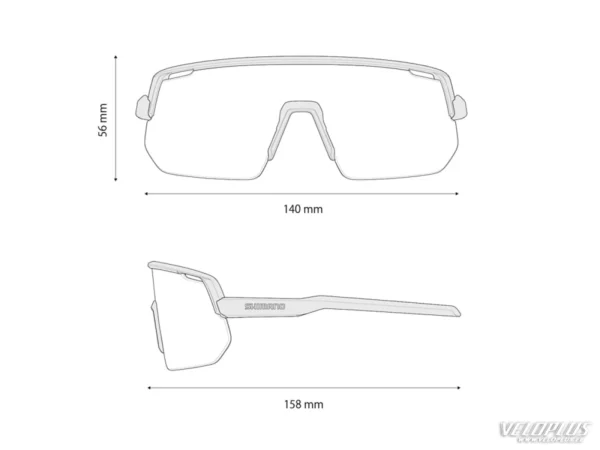 Shimano Γυαλία Ποδηλασίας Technium CE-TCNL2 RD glasses - Black Matt