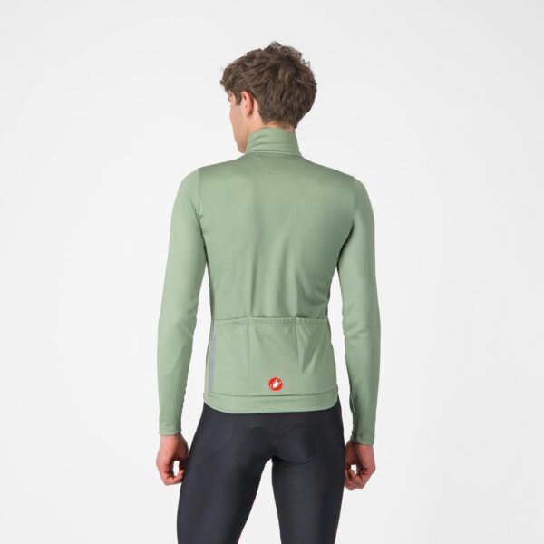 Castelli Entrata Thermal Jersey GREEN PEPPER/ELECTRIC LIME