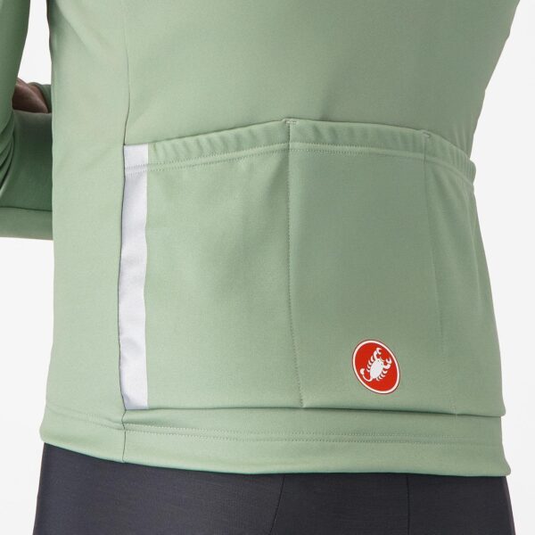Castelli Entrata Thermal Jersey GREEN PEPPER/ELECTRIC LIME