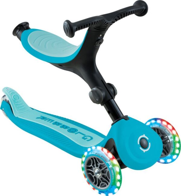 Globber Scooter Foldable Go.Up Active Lights 360 Aqua (749-300)