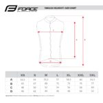 FORCE Γιλέκο Ποδηλασίας LASER, full back, black