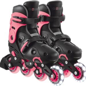 Globber Inline Skates Lights No 34-37 Coral Pink (785-110)