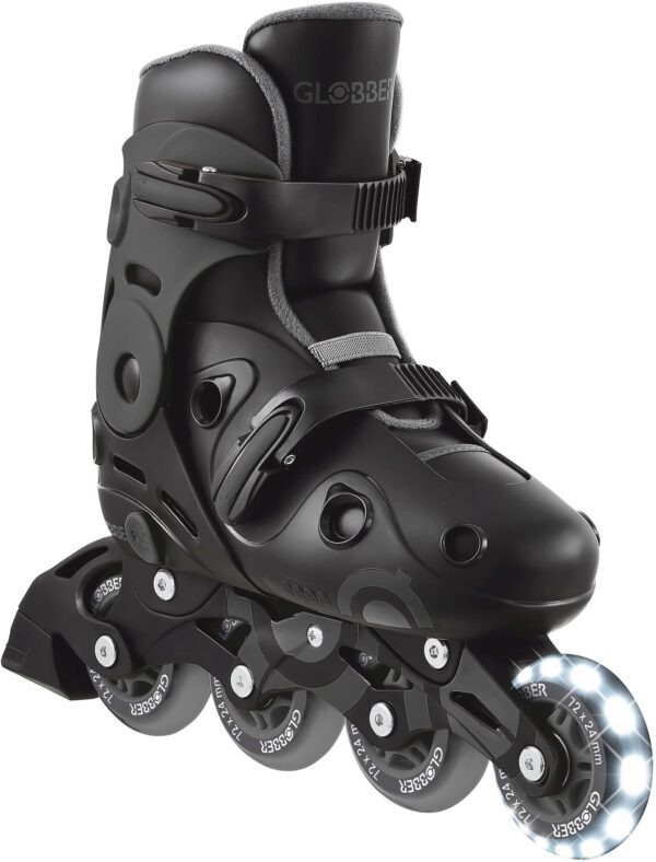 Globber Inline Skates Lights No 34-37 Black (785-120)