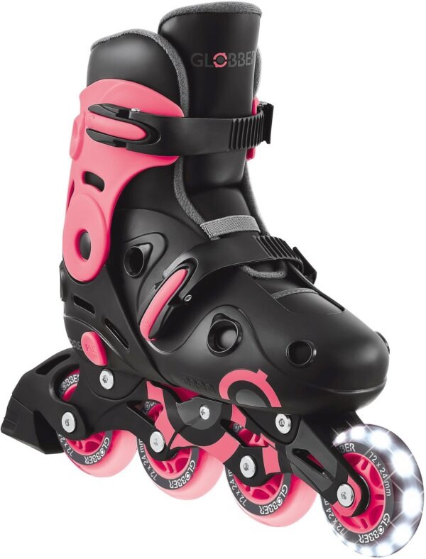 Globber Inline Skates Lights No 34-37 Coral Pink (785-110)
