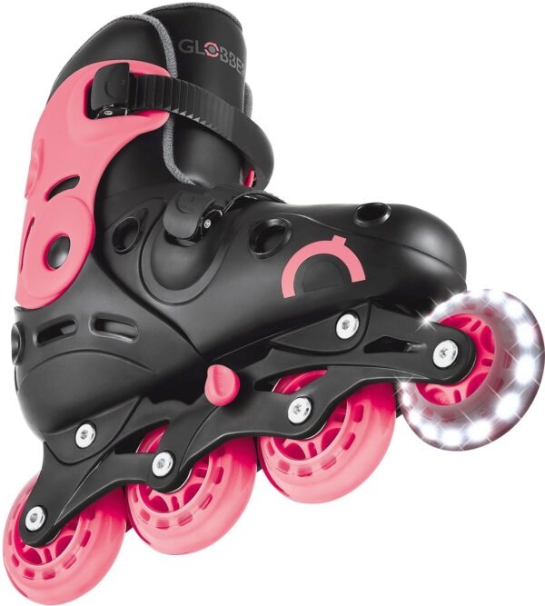 Globber Inline Skates Lights No 34-37 Coral Pink (785-110)