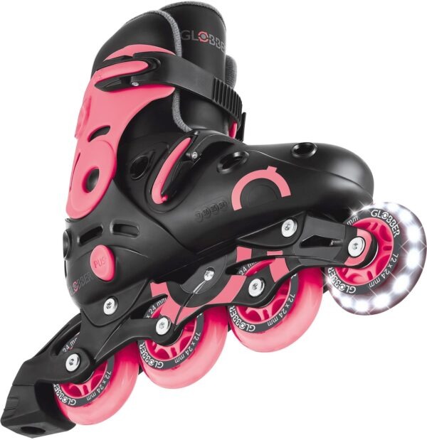 Globber Inline Skates Lights No 34-37 Coral Pink (785-110)