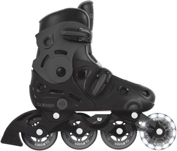 Globber Inline Skates Lights No 34-37 Black (785-120)