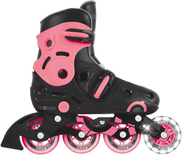Globber Inline Skates Lights No 34-37 Coral Pink (785-110)