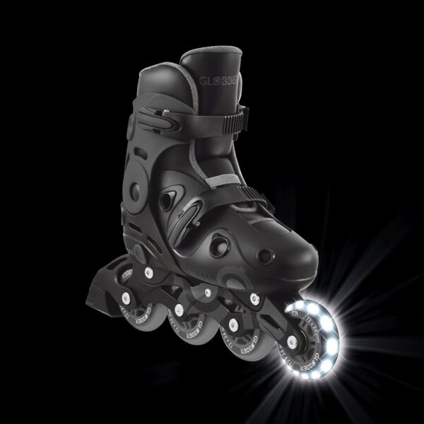 Globber Inline Skates Lights No 34-37 Black (785-120)