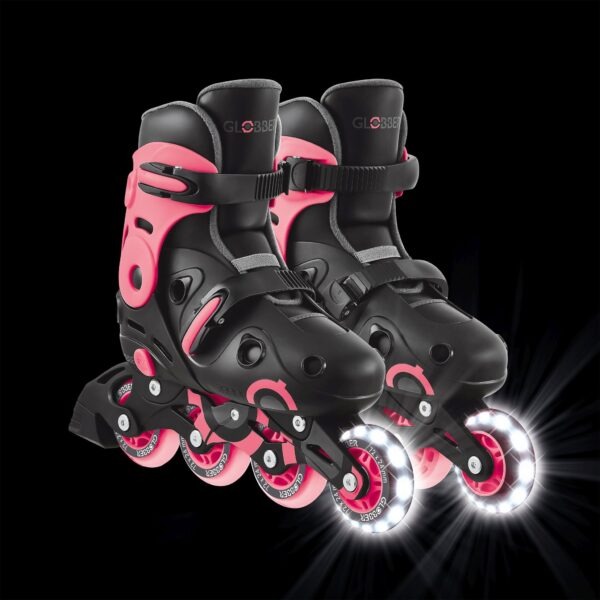 Globber Inline Skates Lights No 34-37 Coral Pink (785-110)