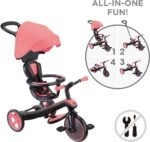 Globber Τρίκυκλο Trike Explorer 4 In 1 Coral Pink (634-110)