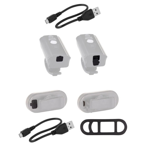 FORCE DIVER ARC USB Front + Rear 454077 Φανάρια Σετ