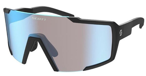 SCOTT SHIELD sunglasses BLACK BERYL BLUE CHROME