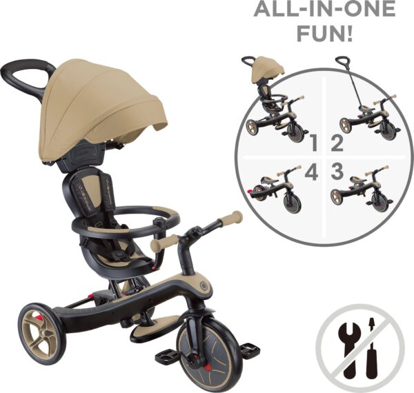Globber Τρίκυκλο Trike Explorer 4 In 1 Sand (634-231)