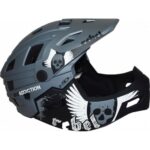 MOON ΚΡΑΝΟΣ ΠΟΔΗΛΑΤΟΥ FULL FACE REBEL BLACK MATT GREY