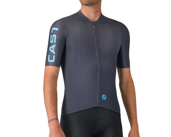 Castelli Entrata Apex Jersey Blue/Neon Cobalt