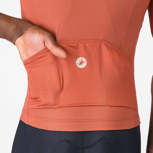 Castelli Entrata Apex Jersey Paprika/Silver Moon