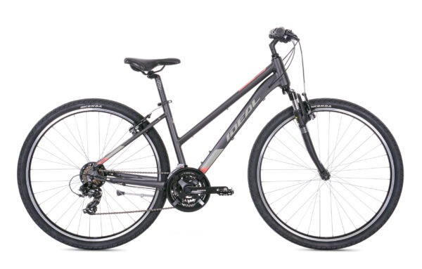 Ideal ποδήλατο trekking Moovic Lady Metallic Anthracite