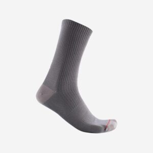 Castelli Bandito Wool 18 Socks Nickel Gray