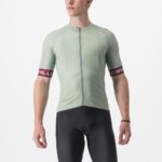 Castelli Entrata VI Jersey Defender Green/Bordeaux-Silver Gray