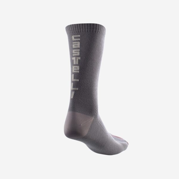 Castelli Bandito Wool 18 Socks Nickel Gray
