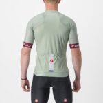 Castelli Entrata VI Jersey Defender Green/Bordeaux-Silver Gray