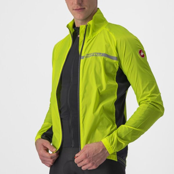 Castelli Squadra Stretch Jacket Electric Lime/Dark Grey