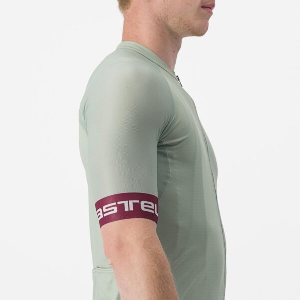 Castelli Entrata VI Jersey Defender Green/Bordeaux-Silver Gray