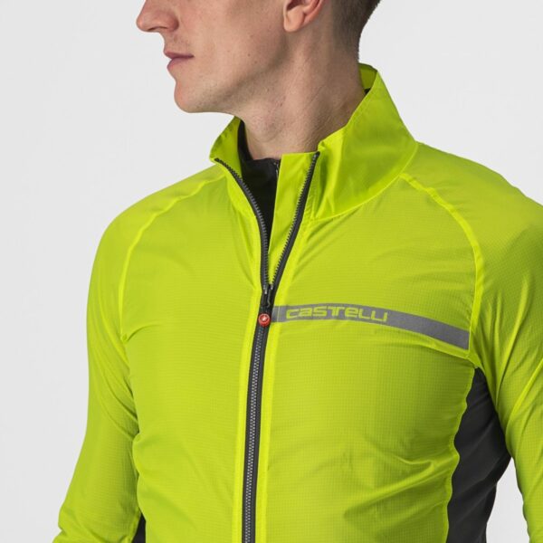 Castelli Squadra Stretch Jacket Electric Lime/Dark Grey