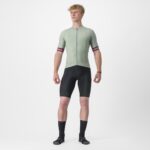 Castelli Entrata VI Jersey Defender Green/Bordeaux-Silver Gray