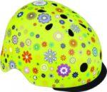 Globber Helmet  Elite Lights Lime Green Flowers