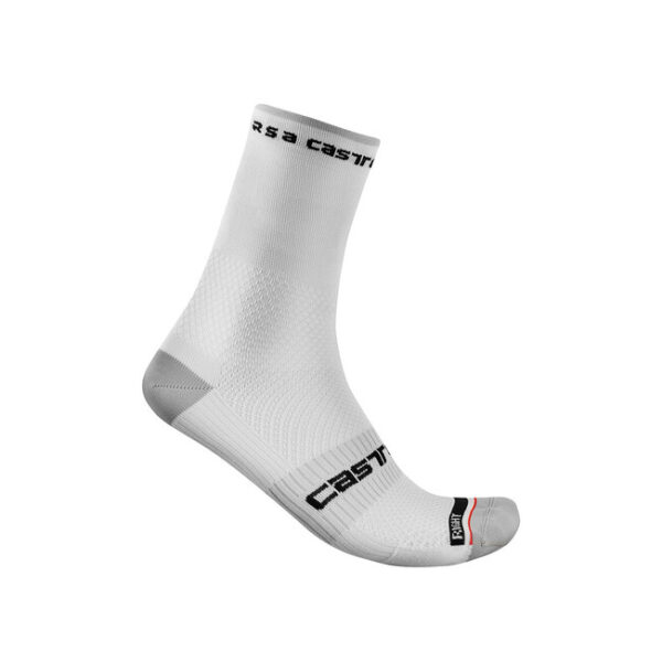 Castelli Rosso Corsa Pro 15 Sock White