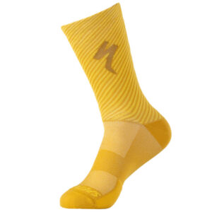 Specialized Soft Air Tall Socks Brassy Yellow/Golden Yellow Stripe
