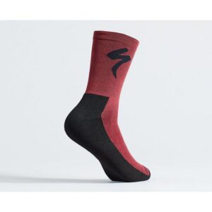 Specialized Primaloft Lightweight Tall Logo Socks Maroon