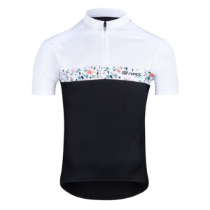 Force μπλούζα ποδηλασίας Rock Jersey black/white
